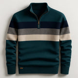 Max | This Herren-Pullover klassisch gestreift modern – Grün