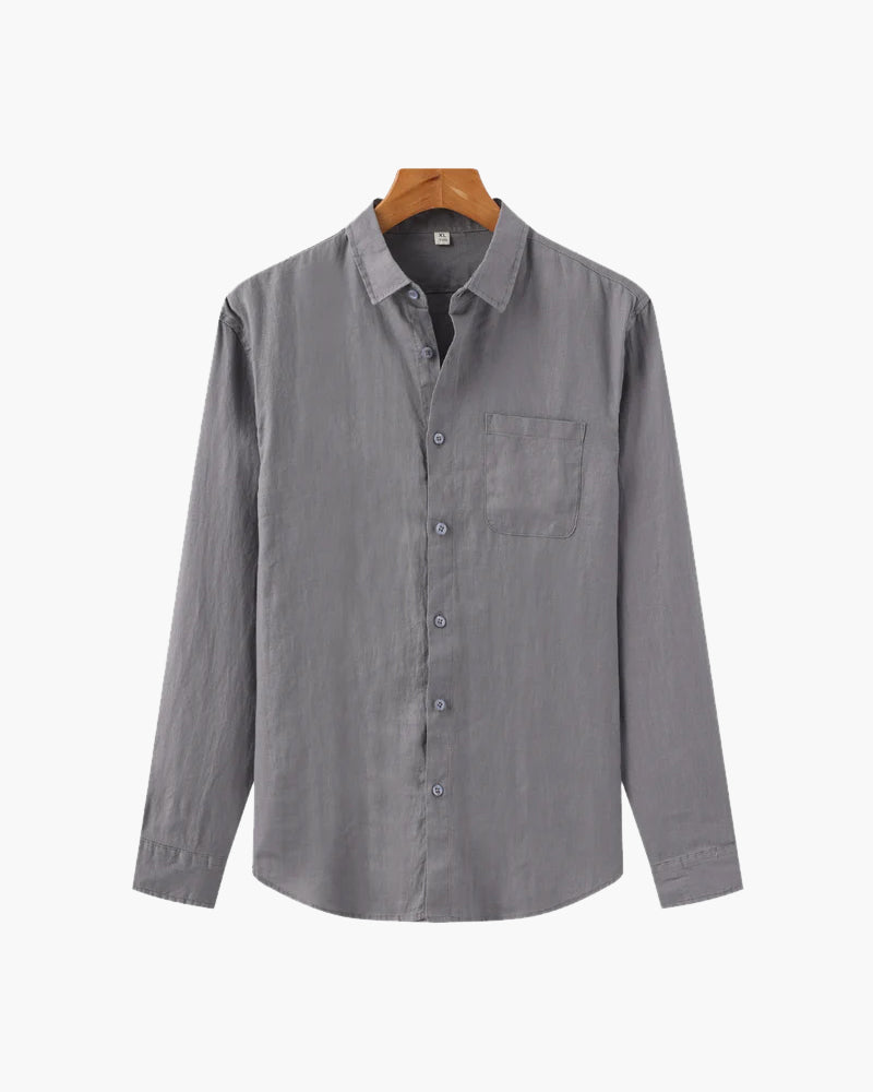 Herren Lässiges Button-Down Hemd | Langarm