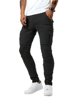 Adrian | Bequeme Cargo Hose für Herren – Schwarz