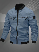 Toby | Sportliche Bomberjacke Für Herren Mit Modernem Freizeitstil – Nebelblau