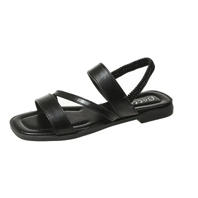 Lurenza® | Minimalistische Riemensandalen mit Stretch-Ferse