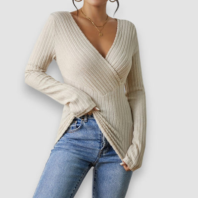 Lior | V-Ausschnitt Langarmpullover