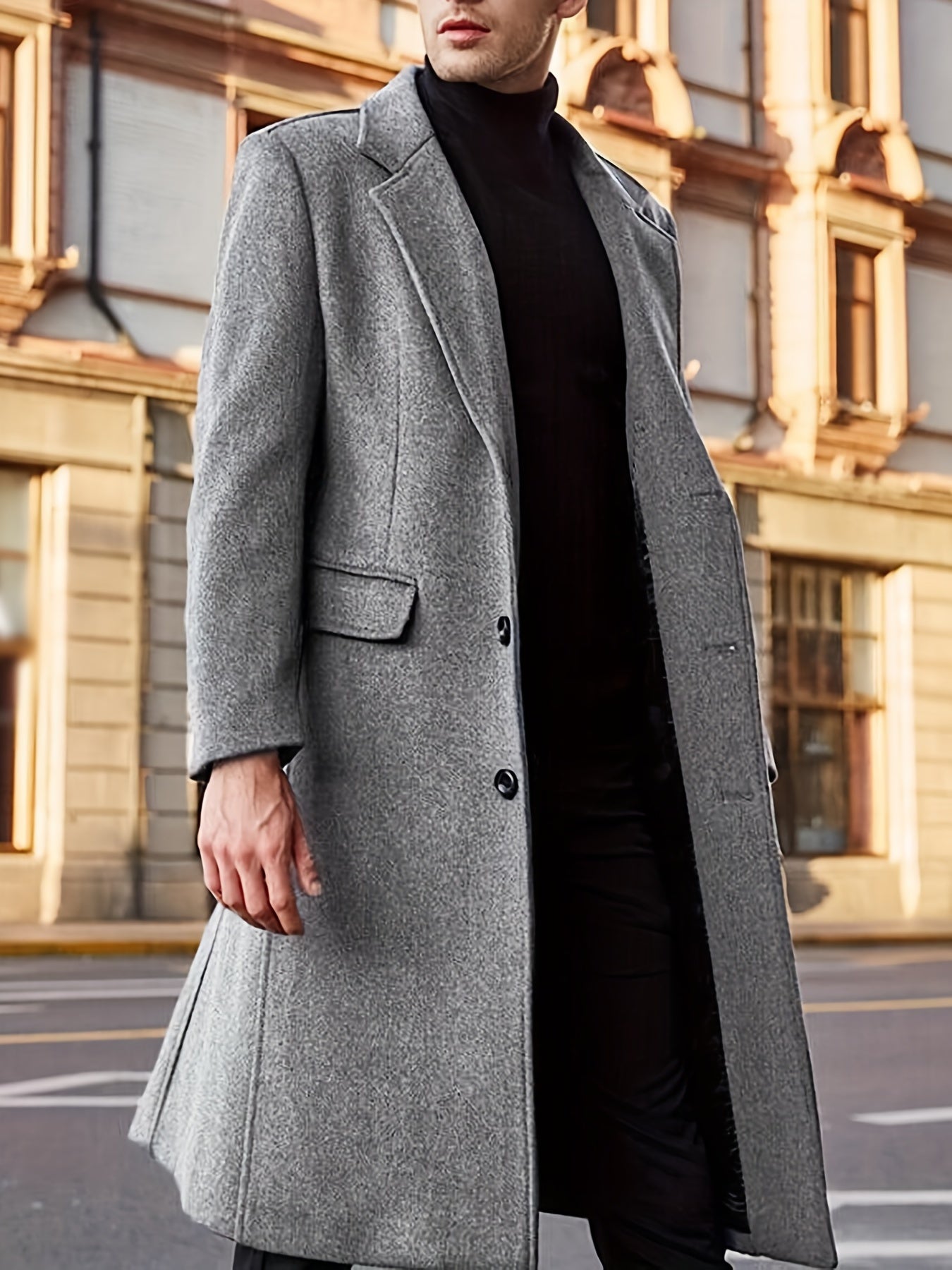 Stilvolle Retro Trench Winterjacke für Herren | Ideal für den Winter