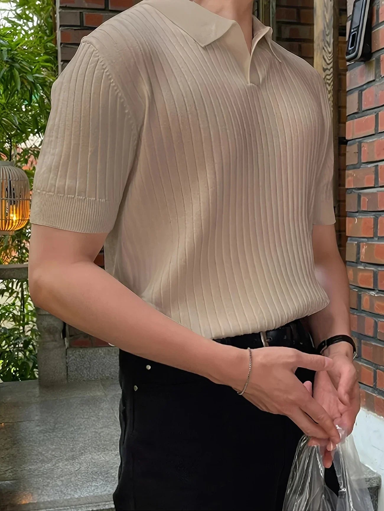 Avgustin – Lässiges Kurzarm Polo Hemd