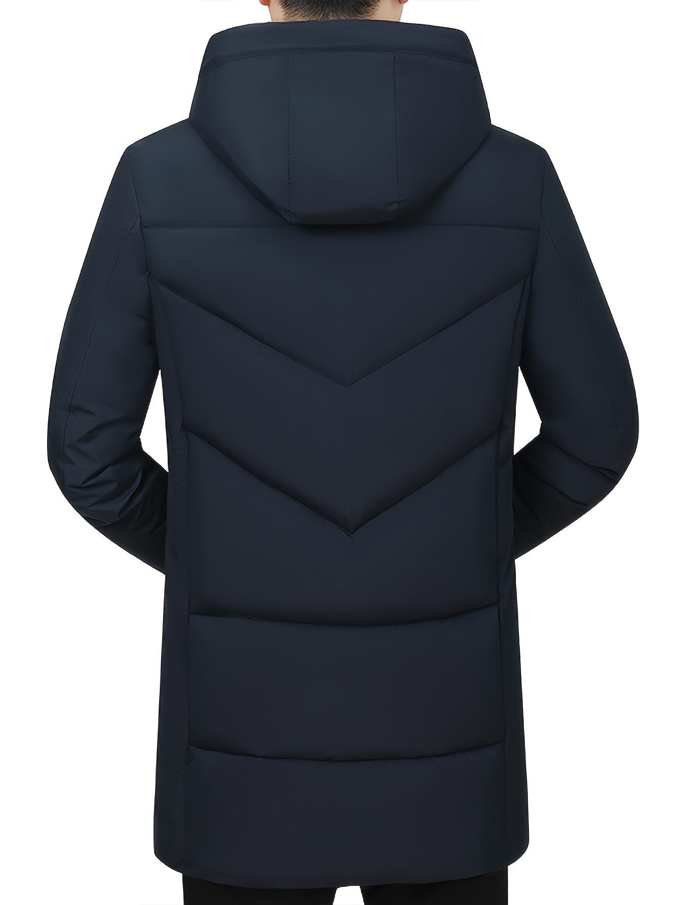 Casual Puffer Wintermantel mit Fleece-Futter und Reissverschluss-Tasche für Herren | Ideal für den Winter