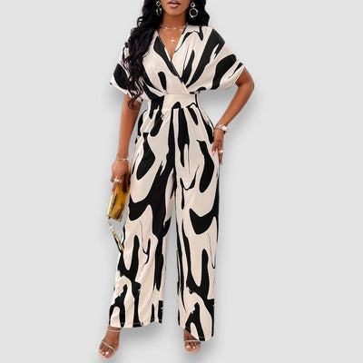 Victoria | Kurzärmeliger Jumpsuit