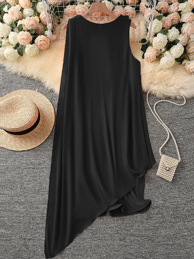Maren – Elegantes Midi Kleid Mit Ärmellos