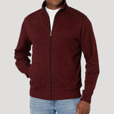 Stefan | Herren Frühlings Freizeitjacke mit Reißverschluss – Rot