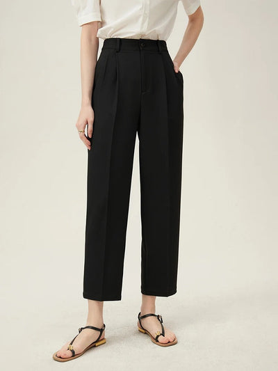 Thekla® | Klassische High-Waist-Bundfaltenhose