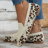 Féline | Bequeme Strick-Schuhe mit elegantem Look – Léopard
