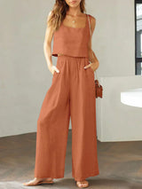 Isabella | Damen Set aus Top und Hose für stilvolle Outfits – Orange