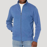 Stefan | Herren Frühlings Freizeitjacke mit Reißverschluss – Hellblau
