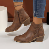 Hanna | Exklusive Damen Stiefeletten im Trend – Kaffee