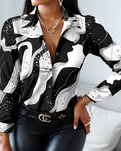 Bucello® | Schwarz-weiße Bluse