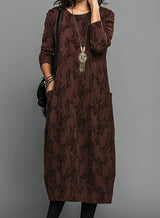 Amelie | Damen-Winterkleid stilvoll & modern chic – Bordeaux
