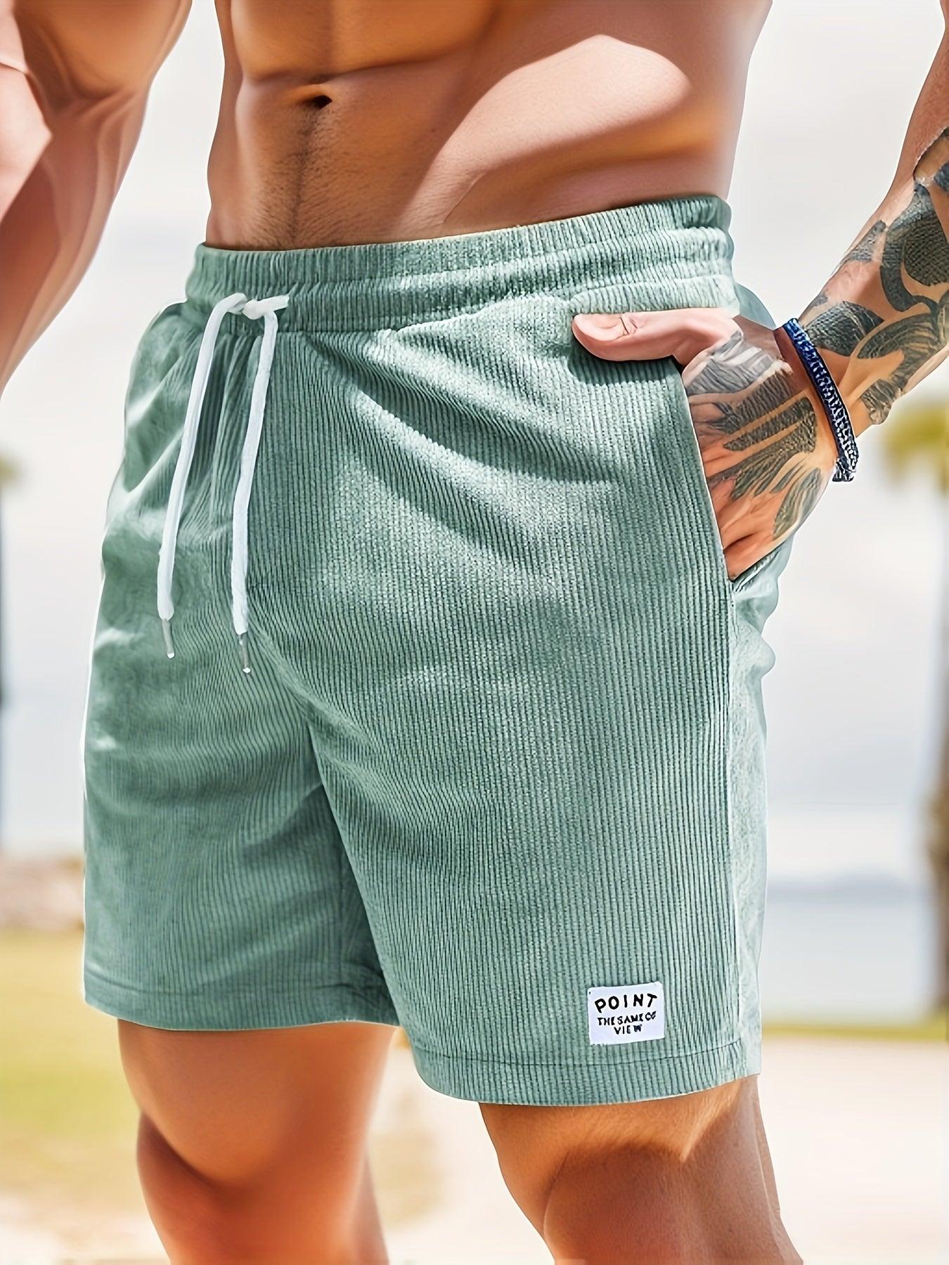 Herren Lässig Elastischer Bund Shorts | Kordelzug Passform