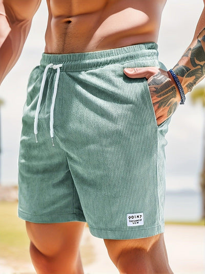 Herren Lässig Elastischer Bund Shorts | Kordelzug Passform