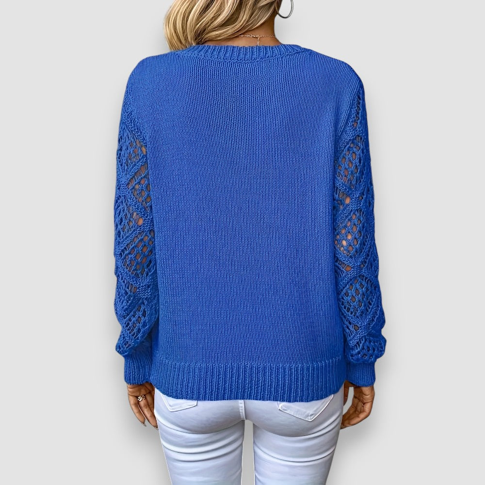 Lila | Langarm-Strickpullover