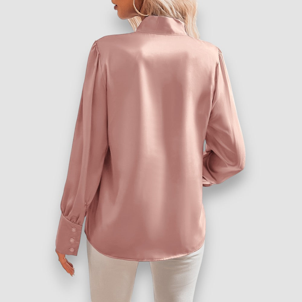 Lilly | Bluse mit Krawattenausschnitt