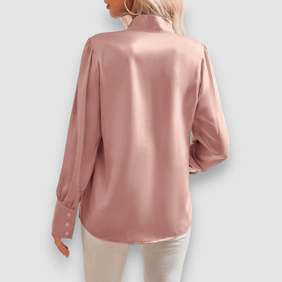 Lilly | Bluse mit Krawattenausschnitt