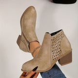 Hanna | Exklusive Damen Stiefeletten im Trend – Khaki