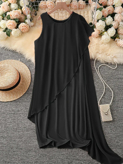 Maren – Elegantes Midi Kleid Mit Ärmellos