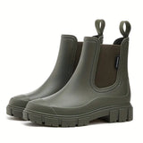 Maria | Damen Wasserdichte Slip-On Chelsea Stiefel – Grün