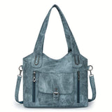 Franka – Vintage Schulter Handtasche – Blau