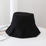 Trendiger Sommer-Bucket-Hut für Damen und Herren – Schwarz