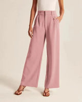 Barbara | Damen Weitbeinige Hose mit Hoher Taille – 8