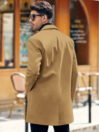 Casual Winter Trench Coat mit Retro-Stil für Herren | Ideal für den Winter