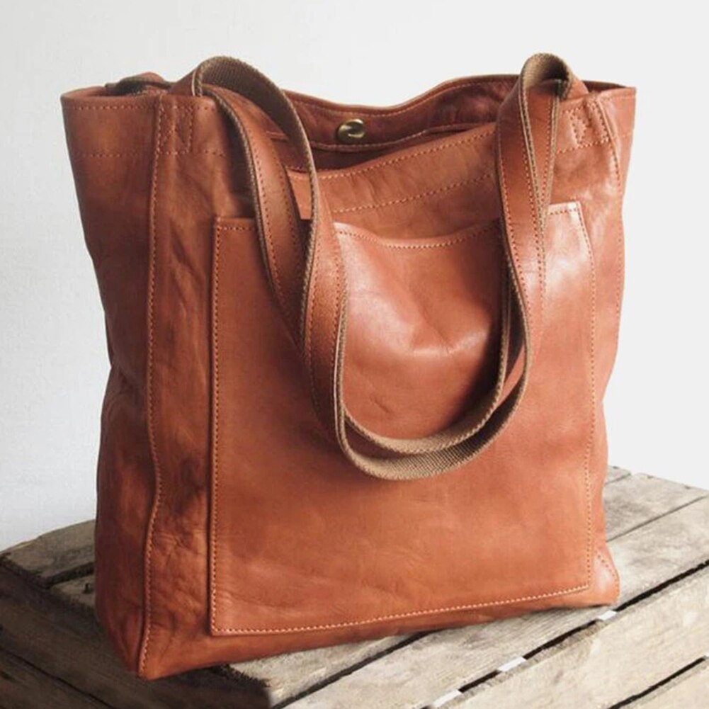 Luxuriöse vegane Lederhandtasche – Geräumige & stilvolle Tasche