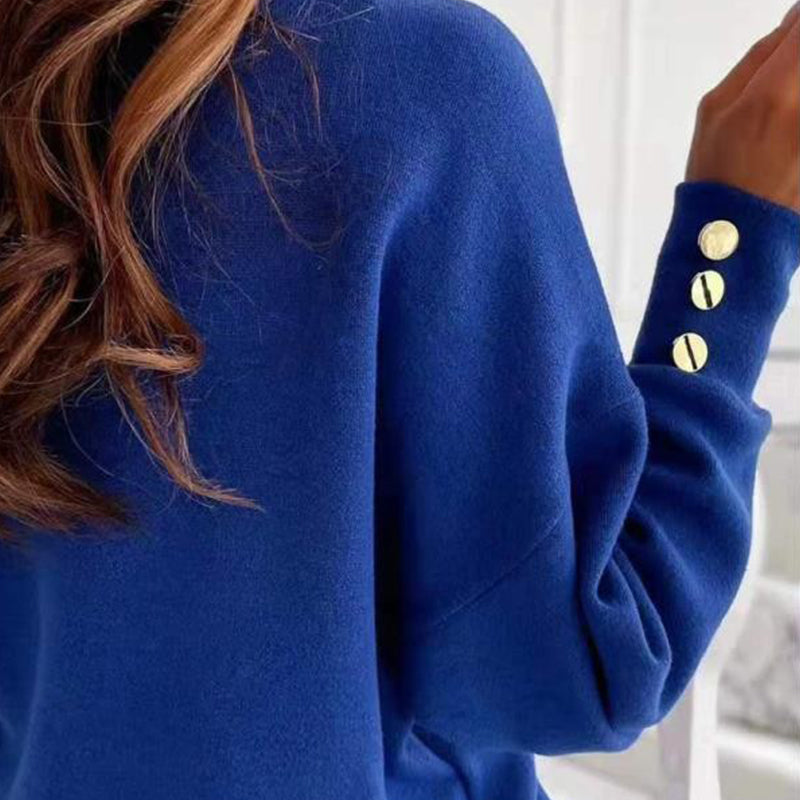 Baumwollpullover mit V-Ausschnitt für Damen | Ideal für den Winter