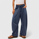 Claudia | Damenhose chic modern vielseitig kombinierbar – Ozeanblau