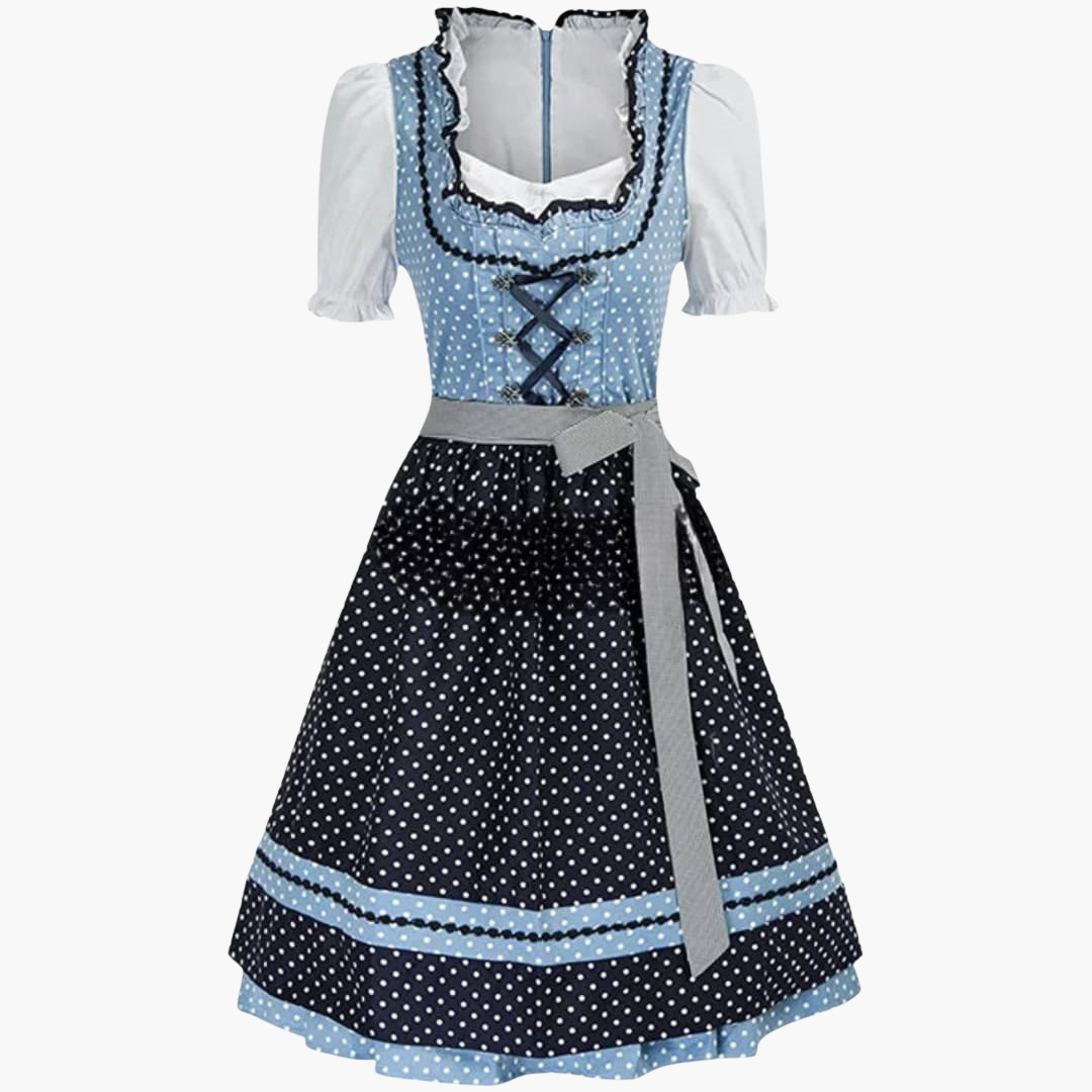 Spitzen-Dirndl kleid für Damen - Oktoberfest 2025