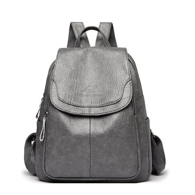 Diebstahlsicherer Lederrucksack