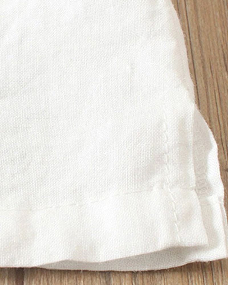 Damen Kurzarmbluse mit klassischem Rundhalsausschnitt