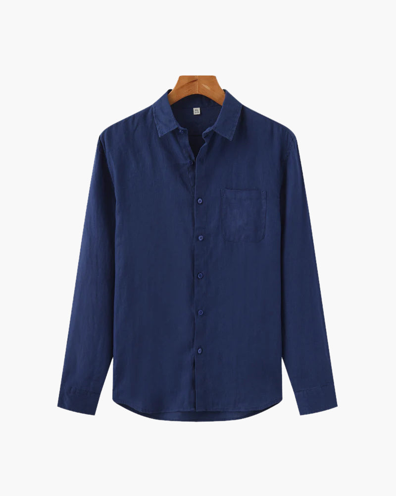 Herren Lässiges Button-Down Hemd | Langarm