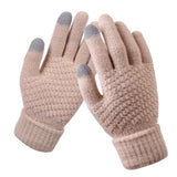 Eive | Gestrickte Handschuhe mit Touchscreen – Khaki