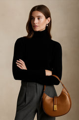 Nina | Damen Kaschmirpullover hochwertig elegant – Schwarz