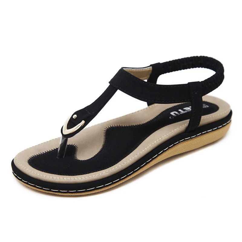 Flache Freizeitsandalen für Damen | Leicht