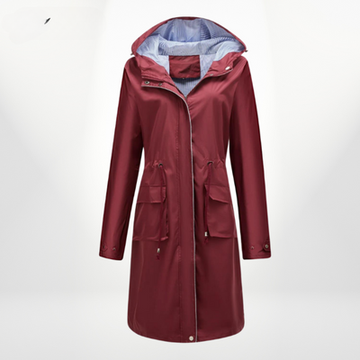 Damen Wasserdichter Trenchcoat | Mit Kapuze