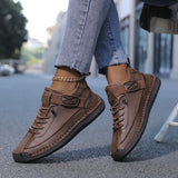 Damen Hochwertige Schnürschuhe – Texanbraun