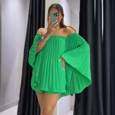 Frances Plissee Bandeau Shorts Set