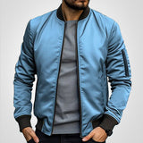 Thomas | Klassische Herren-Bomberjacke Mit Leichtem Übergangskomfort – Blau