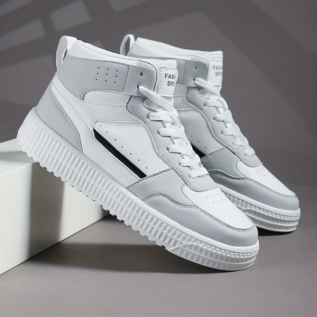 Herren Stilvolle High-Top-Skate-Schuhe mit Gutem Grip | Ideal für das tägliche Tragen