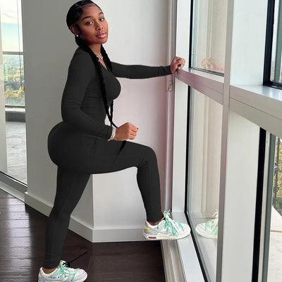 Bequemer Vintage Langer Jogginganzug für Damen | Ideal für den Sommer