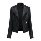 LARA / JACKE AUS GEWASCHENEM LAMMLEDER – Schwarz