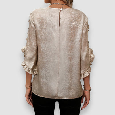 Isla | Elegante goldene Bluse