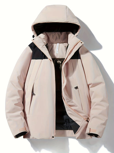 Elegante Wasserdichte Fleece Winterjacke mit Kapuze für Damen | Ideal für den Winter